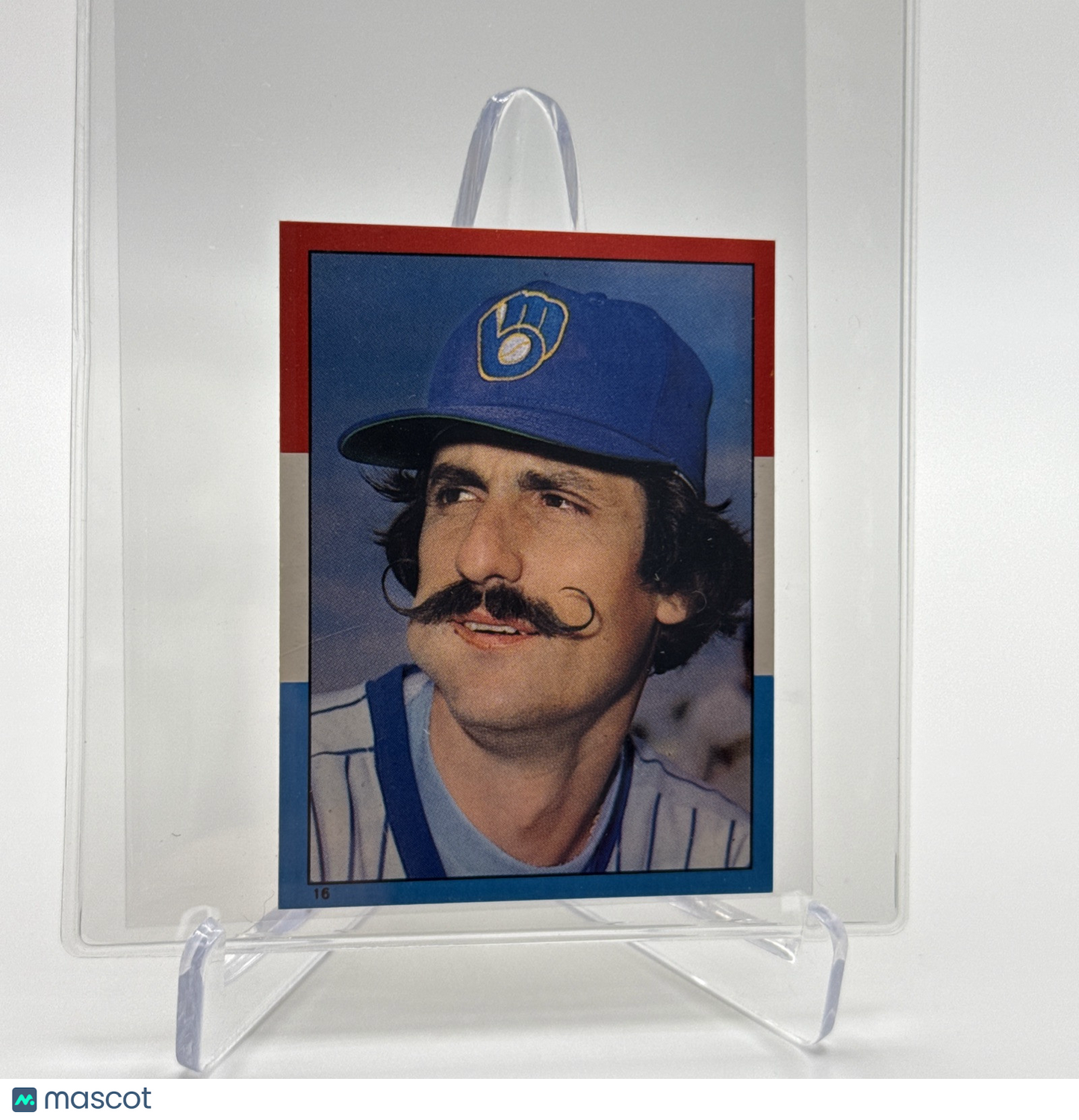 1982 O-Pee-Chee Stickers Rollie Fingers Card #16 NM-MT FREE SHIPPING