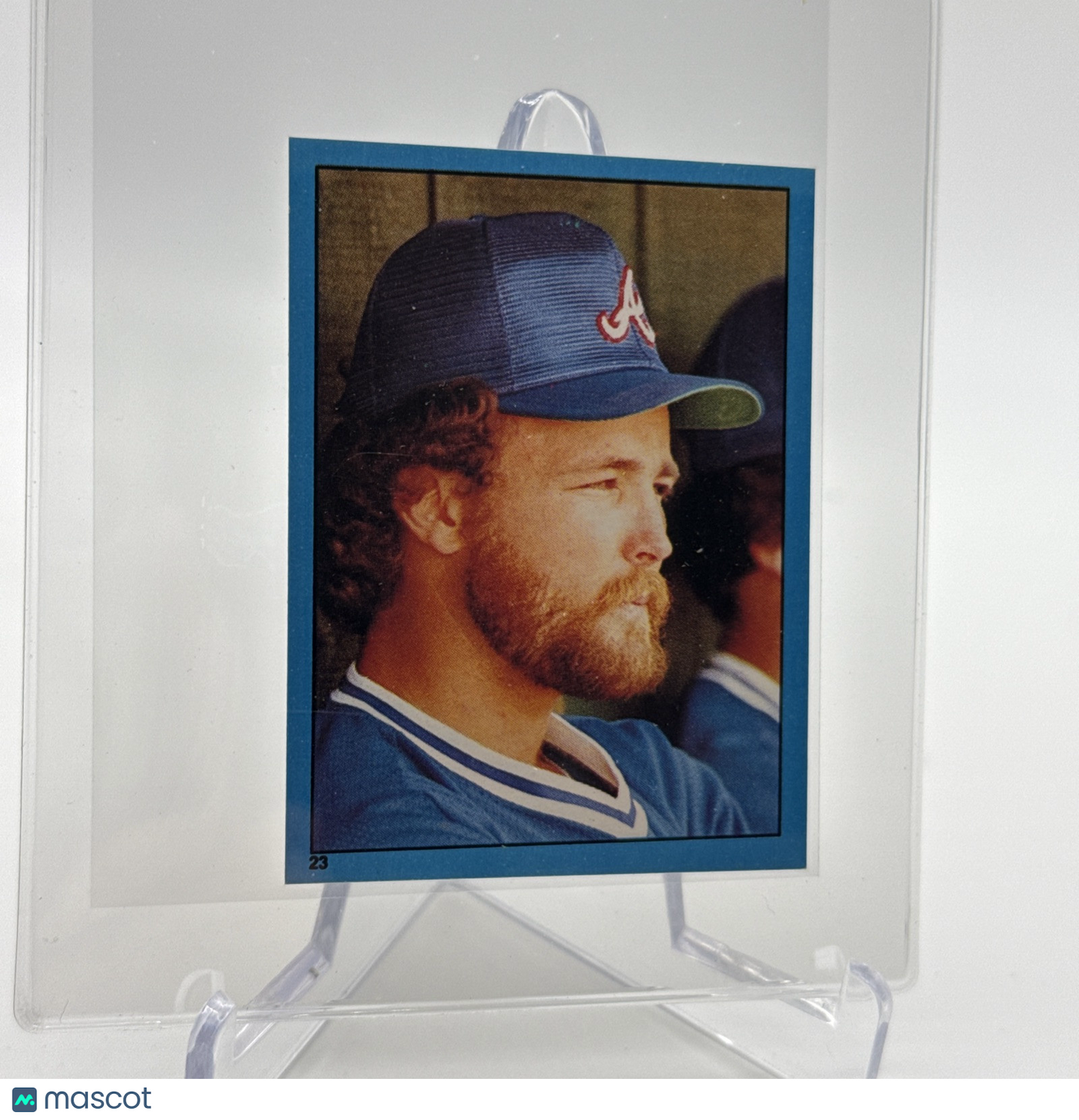 1982 O-Pee-Chee Stickers Glenn Hubbard Baseball Card #23 NM-MT FREE SHIPPING