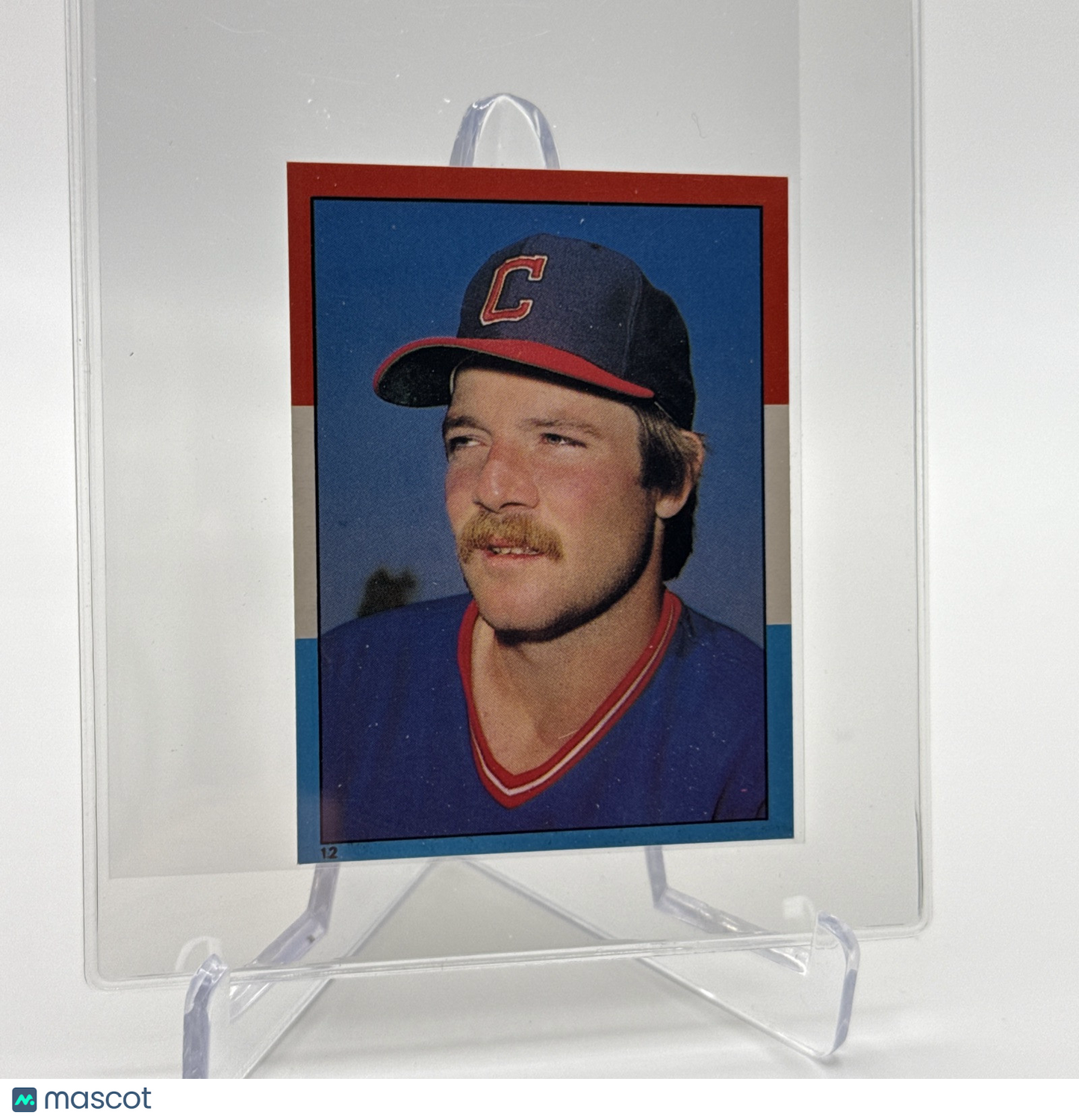 1982 O-Pee-Chee Stickers Len Barker Card #12 NM-MT FREE SHIPPING