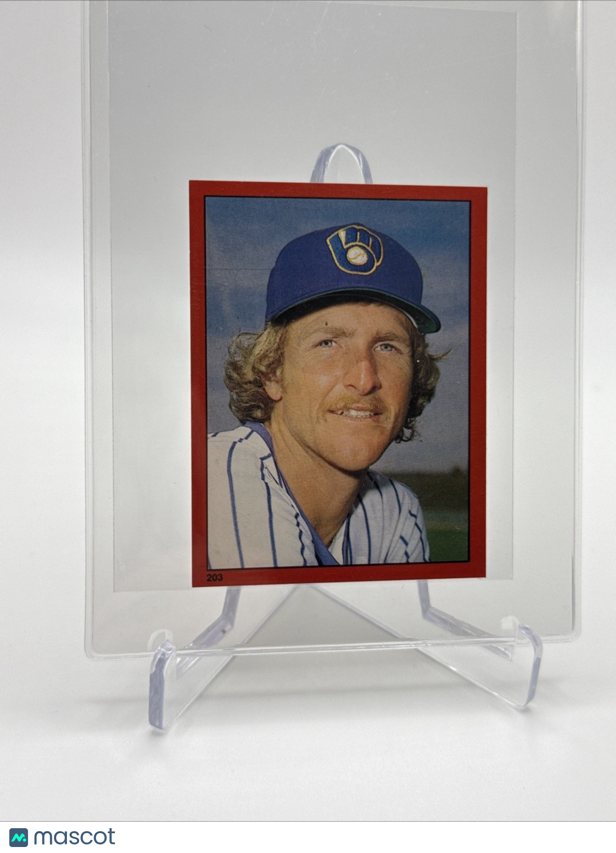 1982 O-Pee-Chee Stickers Robin Yount Baseball Card #203 NM-MT FREE SHIPPING