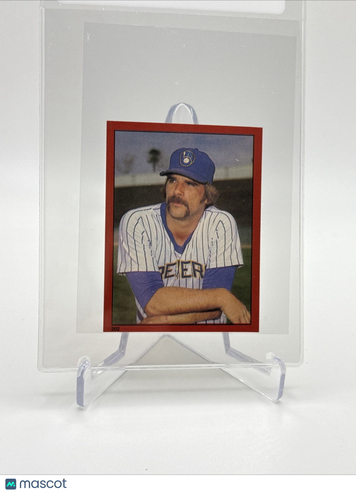 1982 O-Pee-Chee Stickers Pete Vuckovich Baseball Card #202 NM-MT FREE SHIPPING