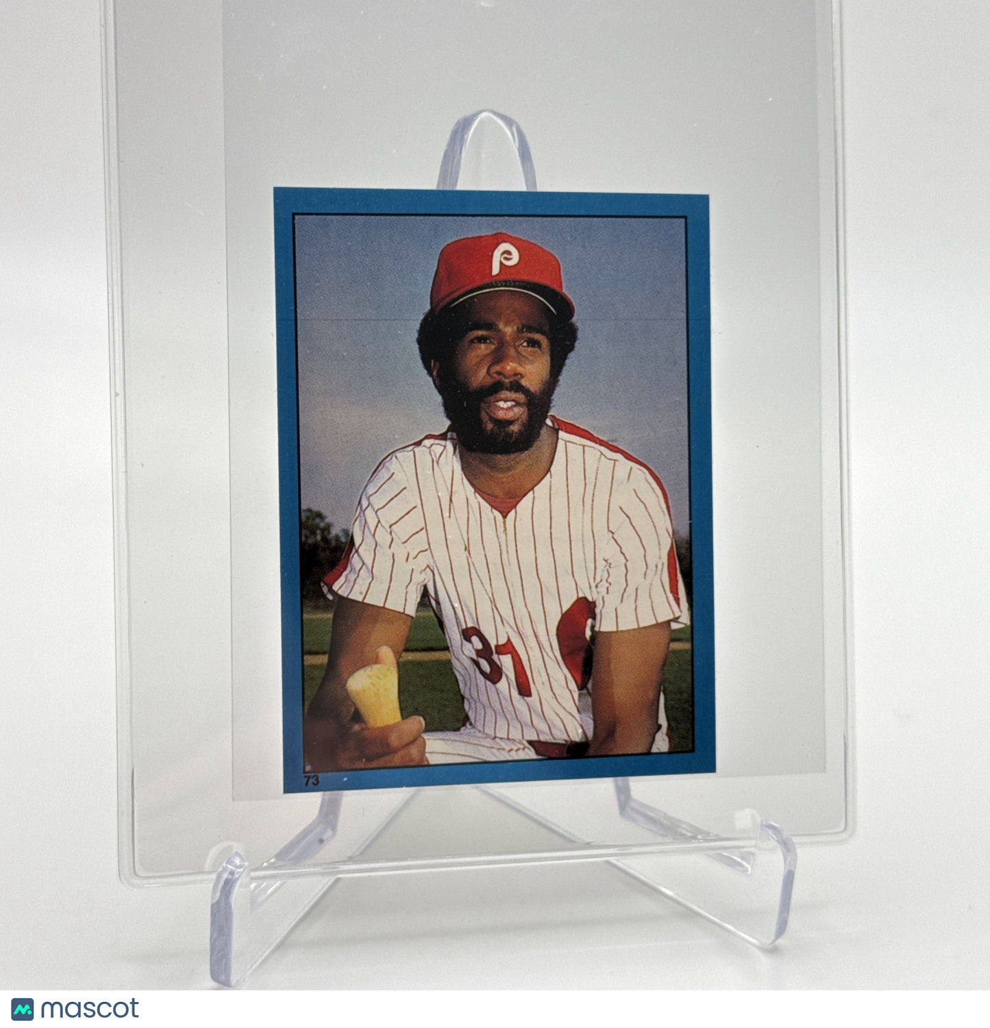 1982 O-Pee-Chee Stickers Garry Maddox Baseball Card #73 NM-MT FREE SHIPPING