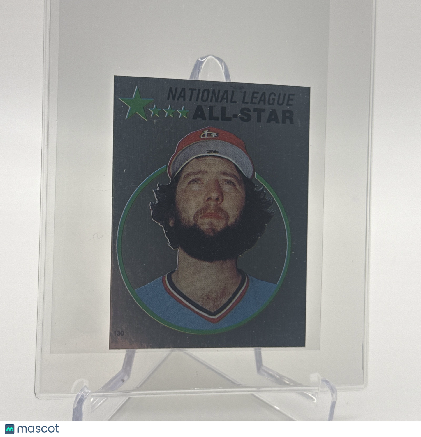 1982 O-Pee-Chee Stickers Bruce Sutter FOIL Card #130 NM-MT FREE SHIPPING