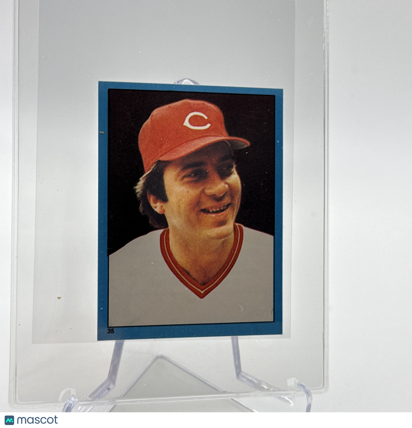 1982 O-Pee-Chee Stickers Johnny Bench Baseball Card #35 NM-MT FREE SHIPPING