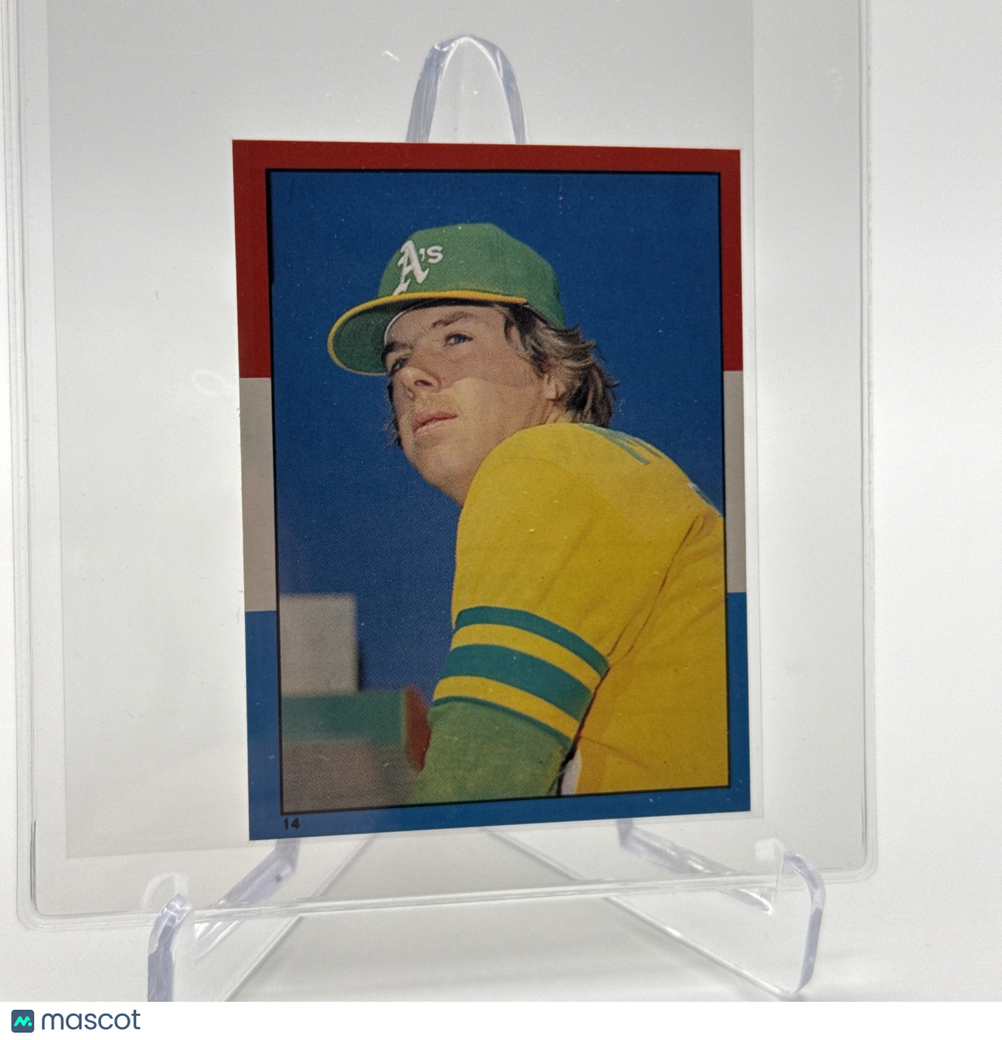 1982 O-Pee-Chee Stickers Steve McCatty Card #14 NM-MT FREE SHIPPING