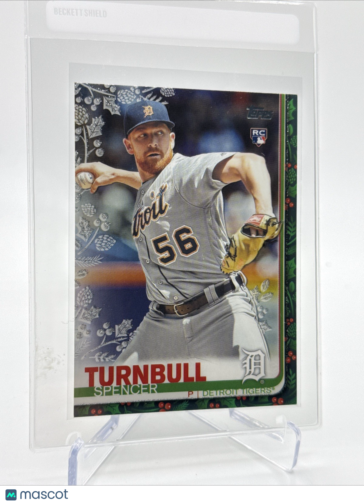 2019 Topps HOLIDAY METALLIC Spencer Turnbull RC #HW49 Mint FREE SHIPPING