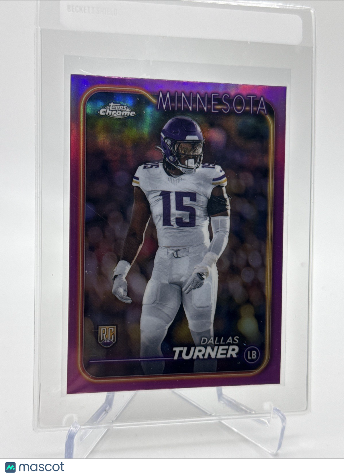2024 Topps Chrome PINK Dallas Turner Rookie Card #221 Mint FREE SHIPPING