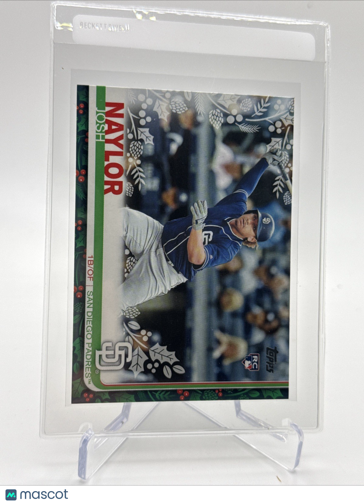 2019 Topps HOLIDAY Josh Naylor Rookie Baseball Card #HW140 Mint FREE SHIPPING