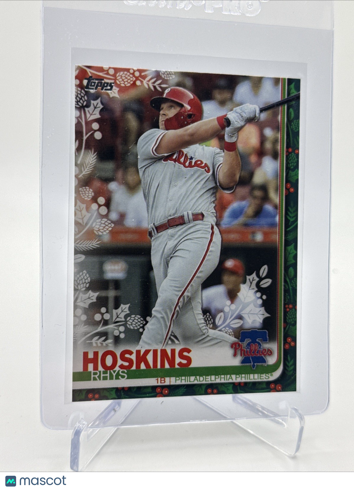 2019 Topps HOLIDAY Rhys Hoskins Baseball Card #HW54 Mint FREE SHIPPING