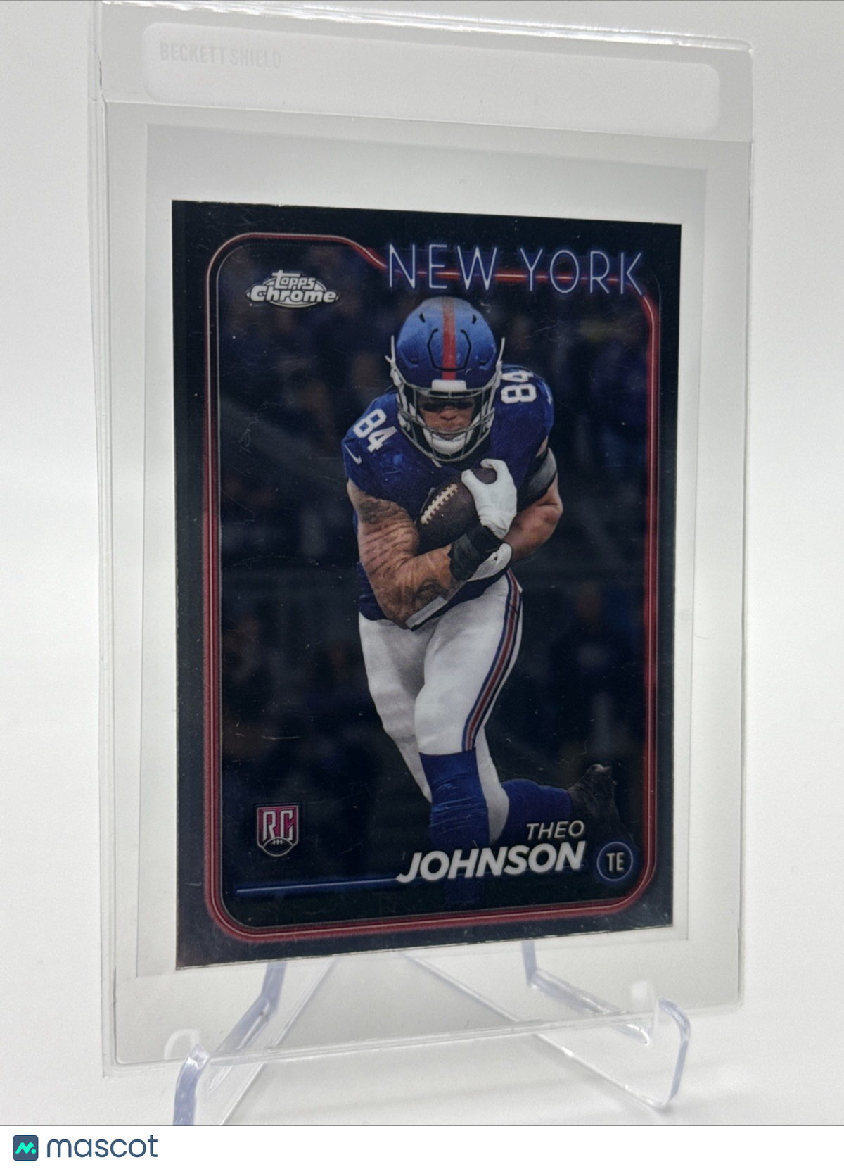 2024 Topps Chrome Theo Johnson Rookie Football Card #257 Mint FREE SHIPPING