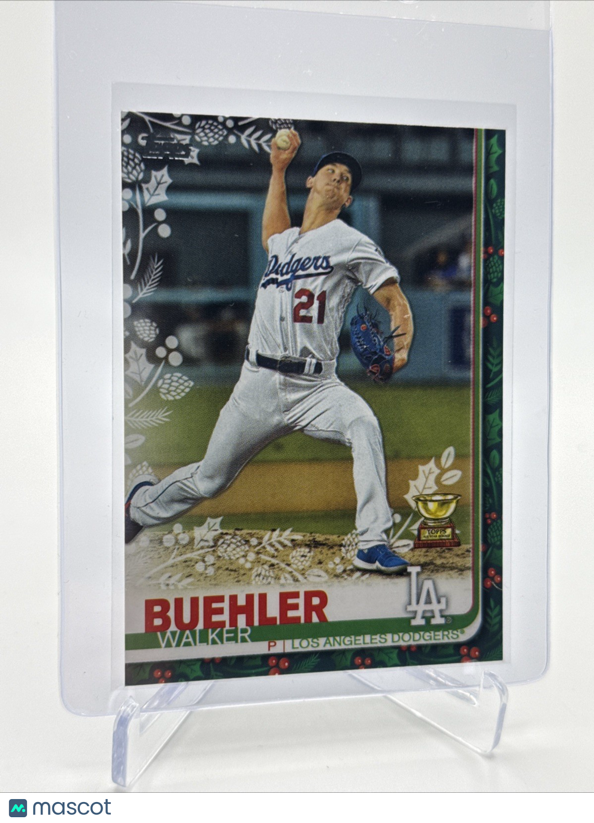 2019 Topps HOLIDAY Walker Buehler Baseball Card #HW187 Mint FREE SHIPPING