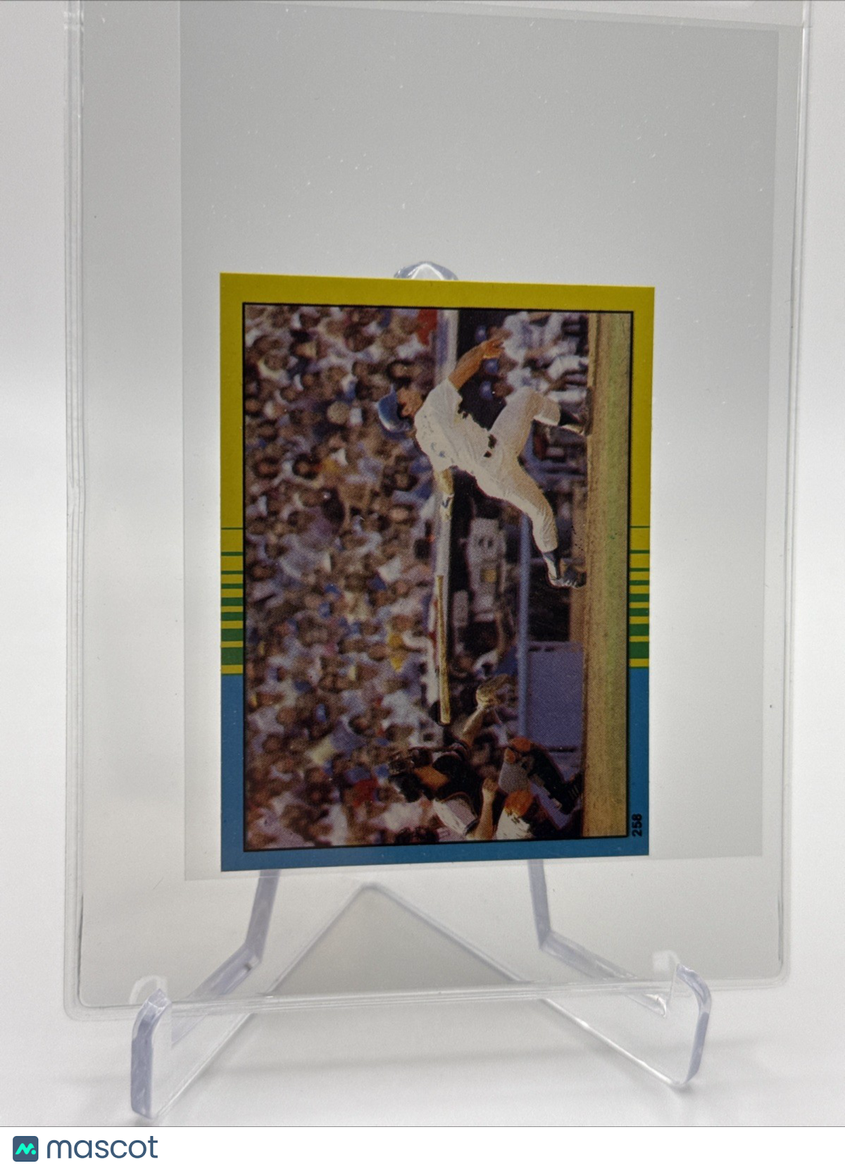 1982 O-Pee-Chee Stickers 1981 World Series Game 4 Card #258 NM-MT FREE SHIPPING