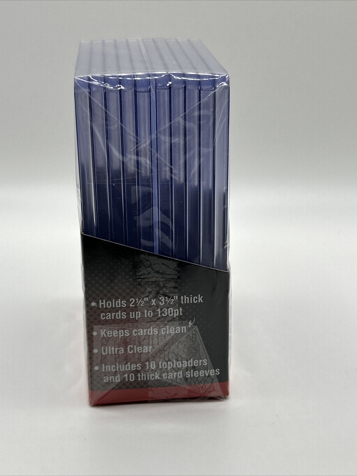 Ultra Pro 3X4 Super Thick Toploaders 130pt Point 1 Pack of 10 WITH SLEEVES
