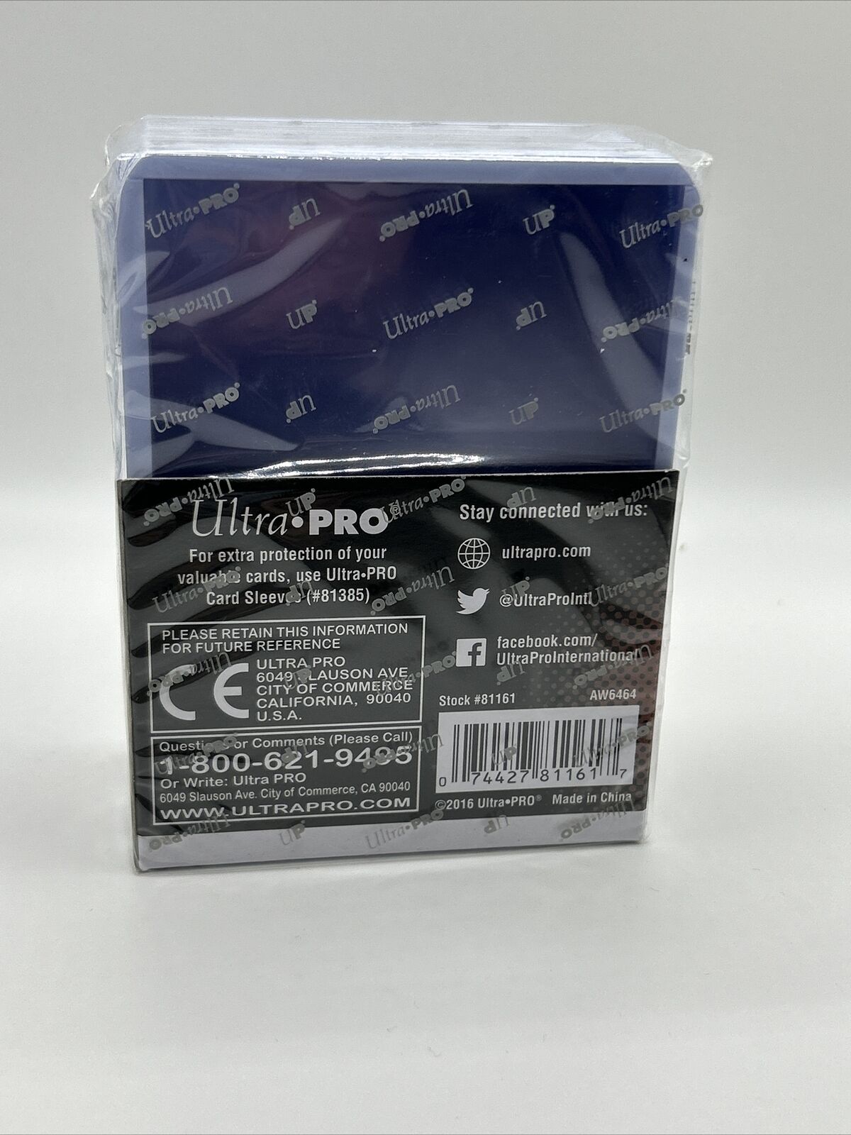 Ultra Pro 3X4 Toploaders 35pt WHITE BORDER 1 Pack of 25 for Standard Sized Cards