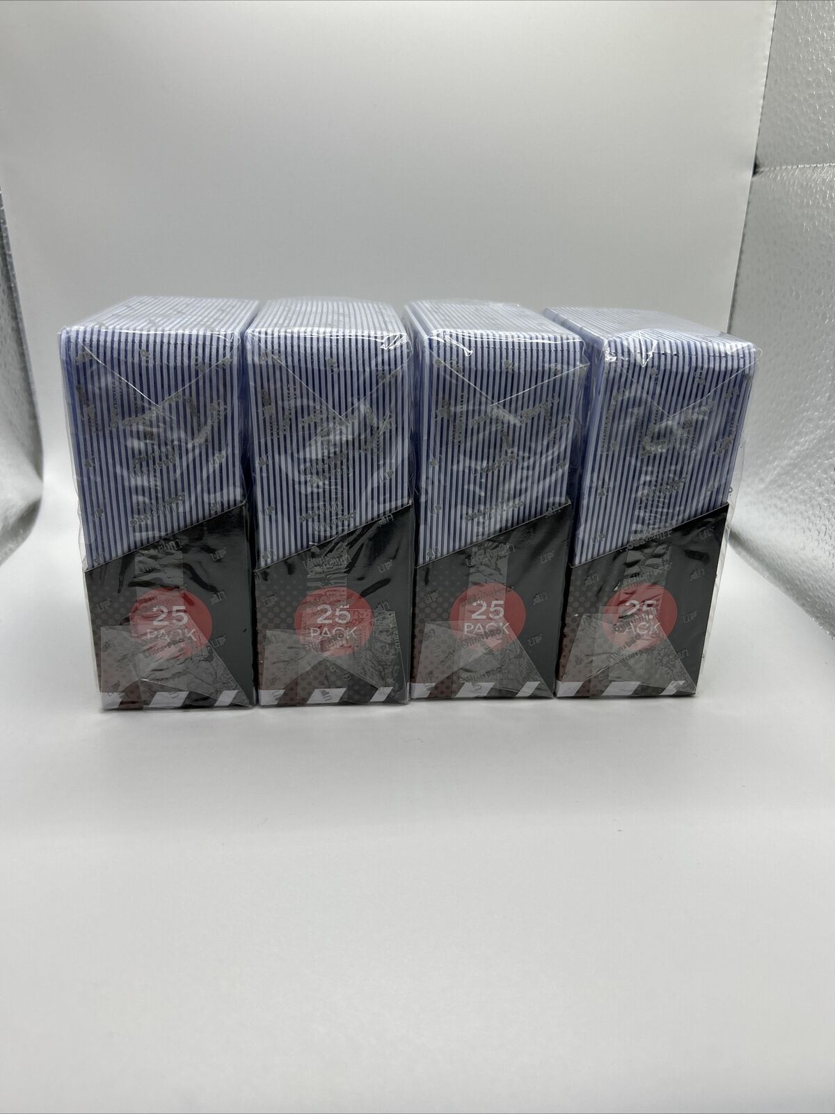 Ultra Pro 3X4 Toploaders 35pt WHITE BORDER 4 Packs of 25 for Standard Cards