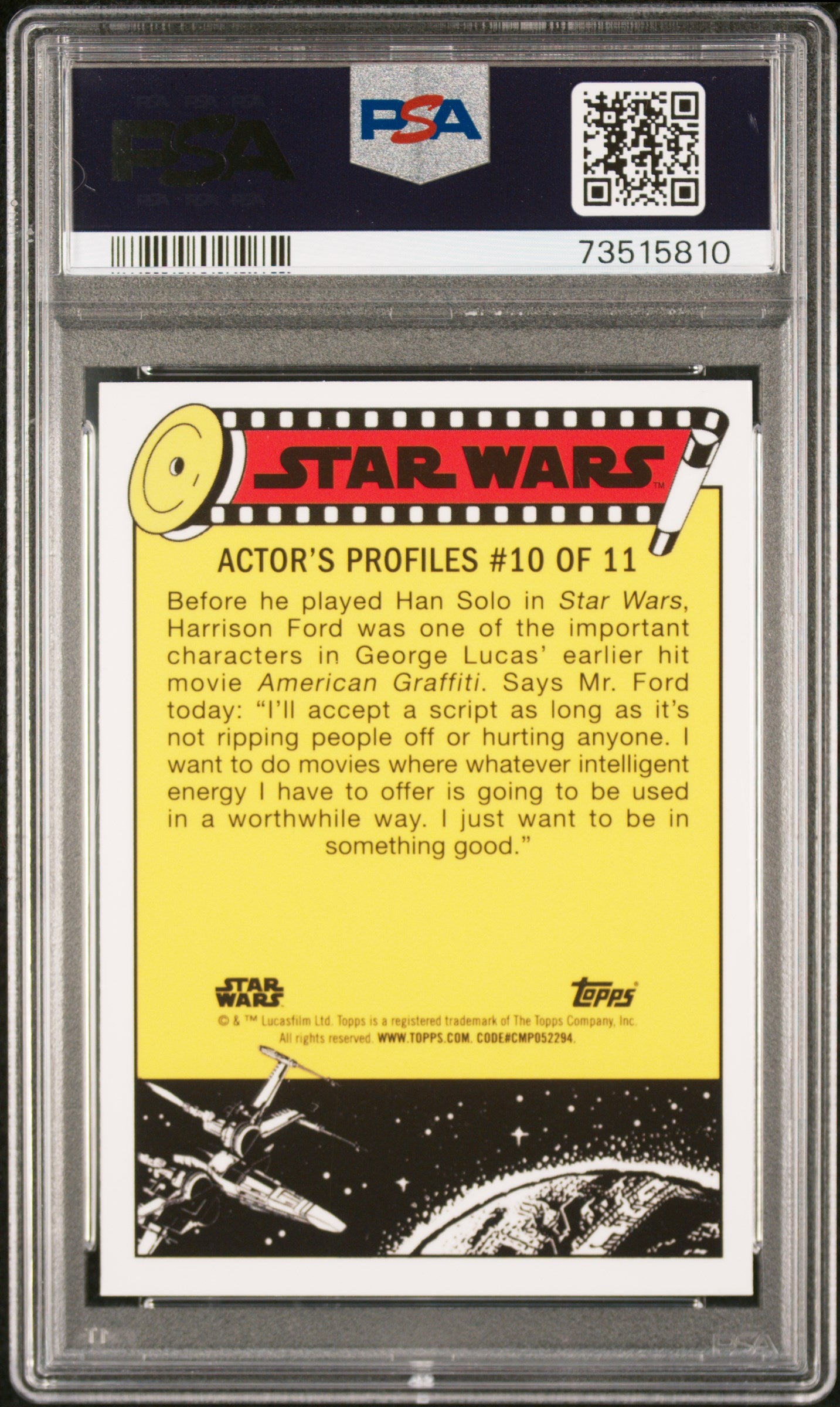 2022 Topps Chrome Sapphire Edition Star Wars Pursued By The Jawas #130 PSA 9