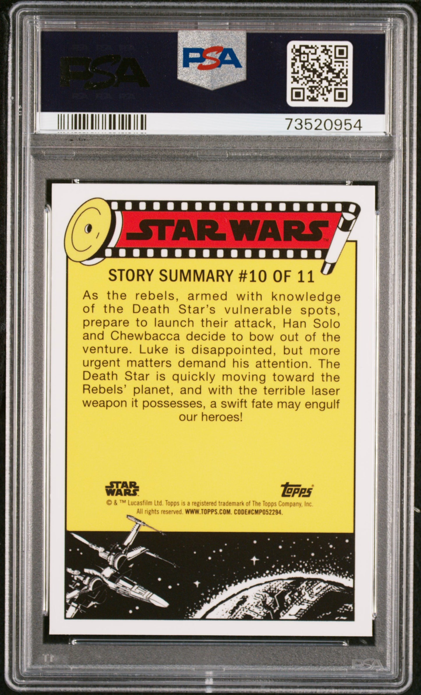 2022 Topps Chrome Sapphire Edition Star Wars Raid Rebels Monitor #49 PSA 10