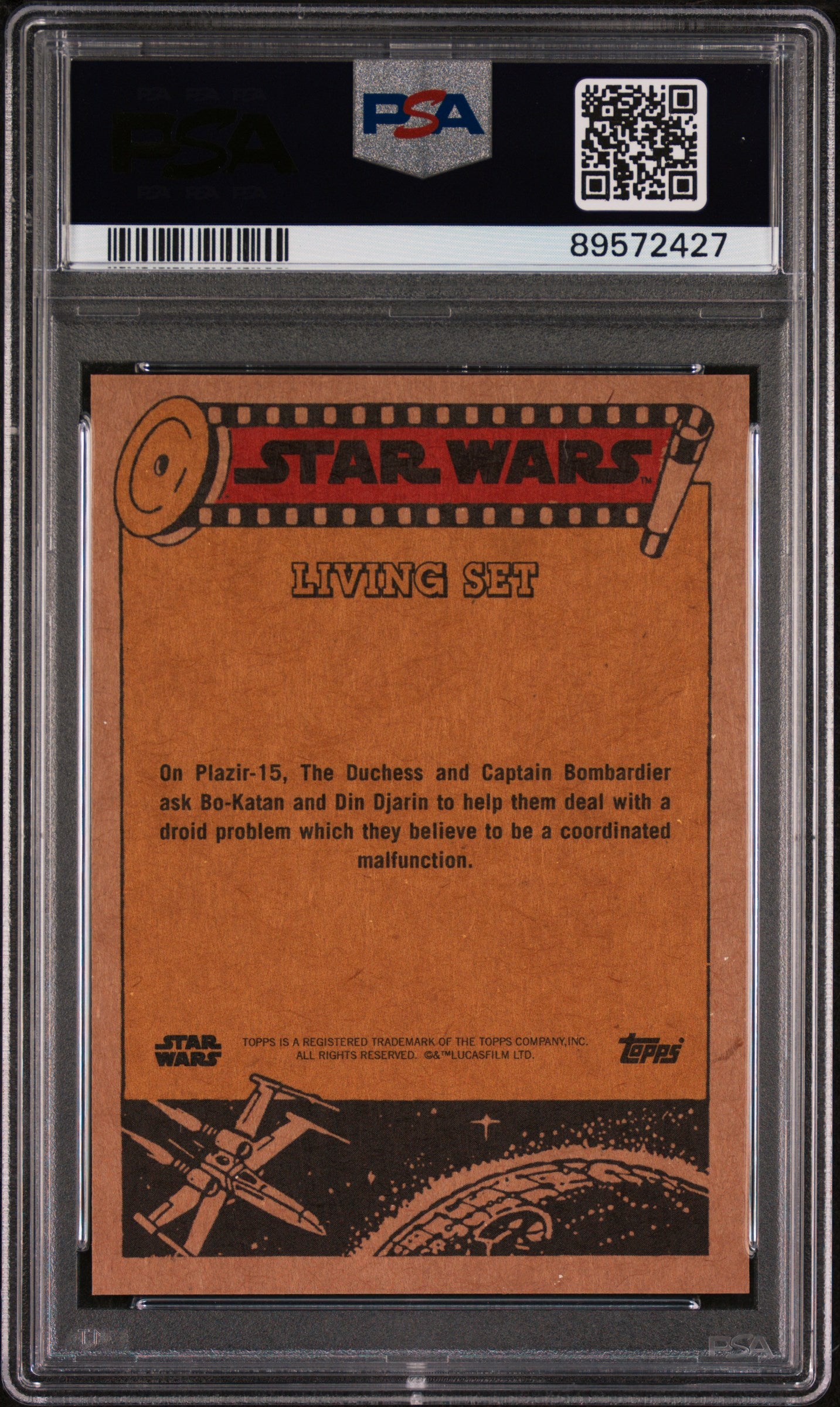 2024 Topps Star Wars Living Captain Bombardier #483 PSA 10