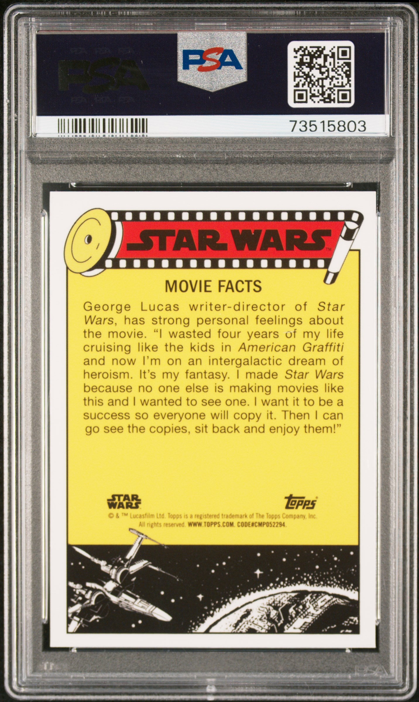 2022 Topps Chrome Sapphire Edition Star Wars A Quizzical Threepio! #126 PSA 10