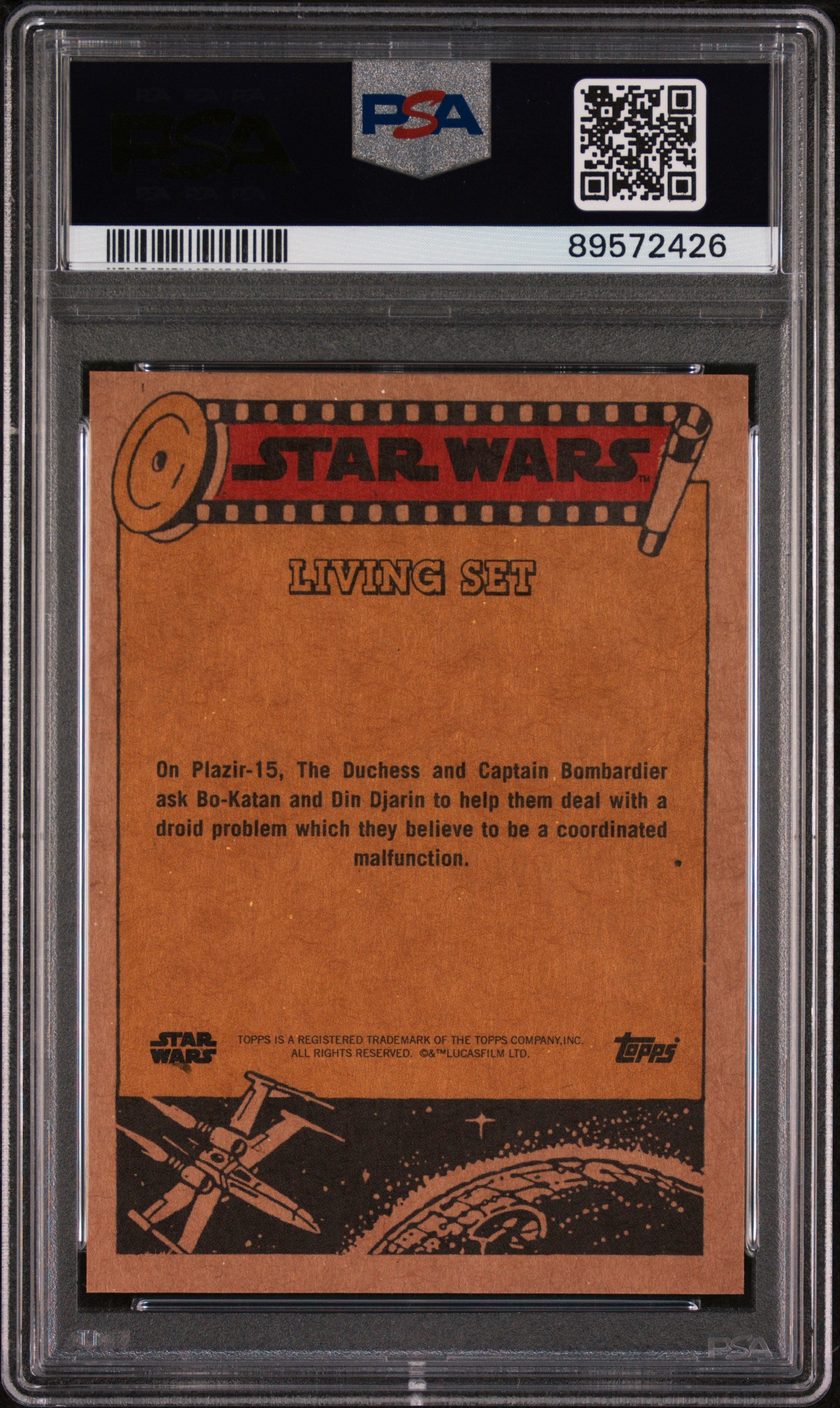 2024 Topps Star Wars Living Captain Bombardier #483 PSA 10