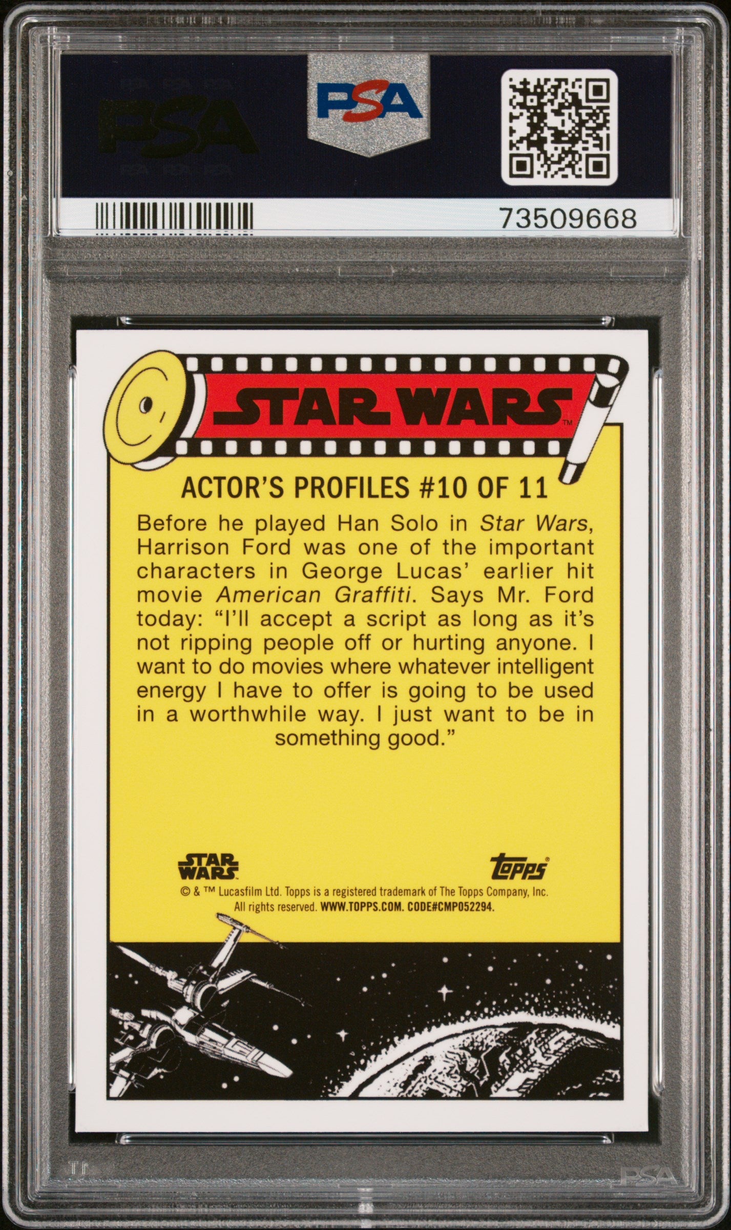 2022 Topps Chrome Sapphire Edition Star Wars Pursued By The Jawas #130 PSA 9