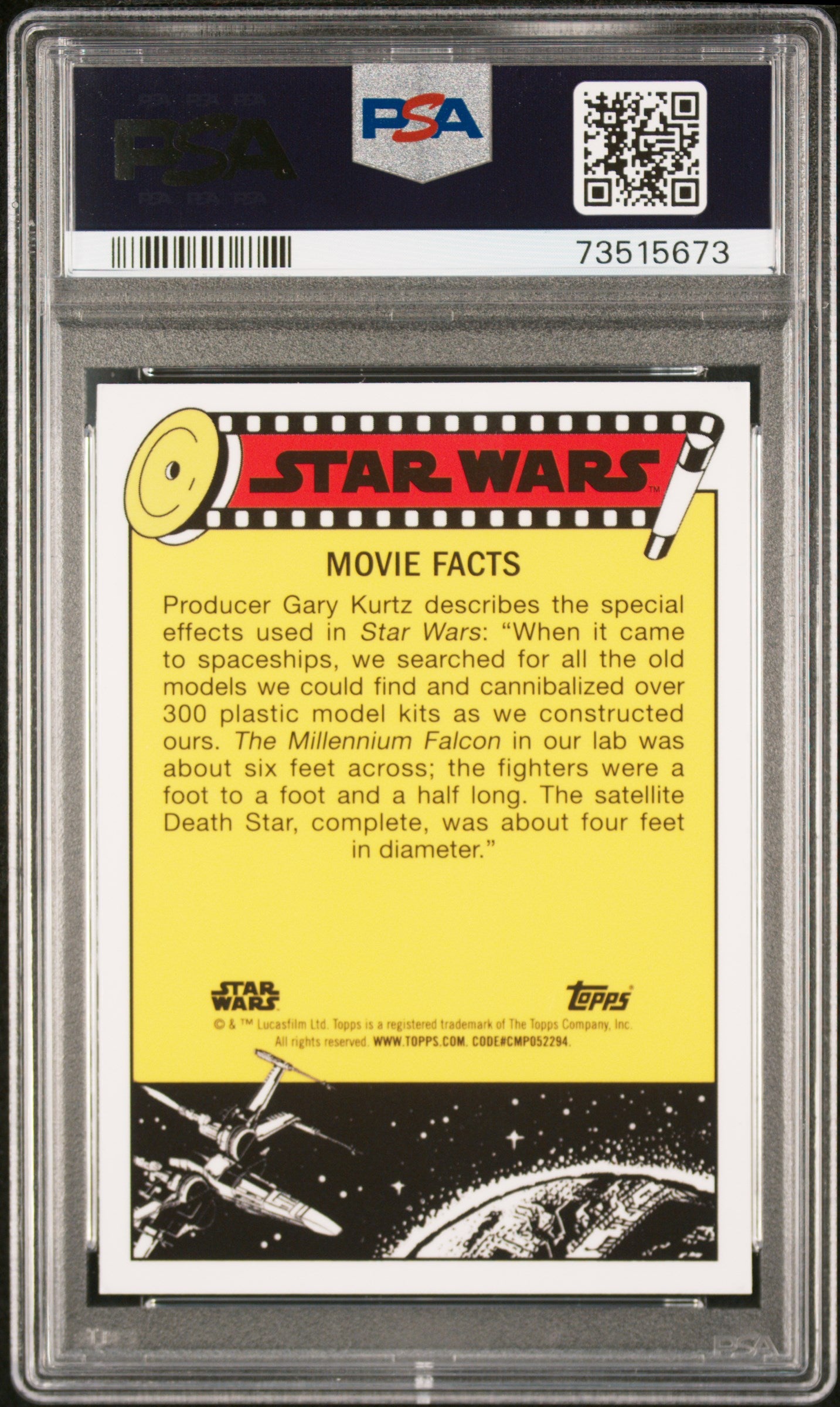 2022 Topps Chrome Sapphire Edition Star Wars Droids Wait For Luke #73 PSA 9