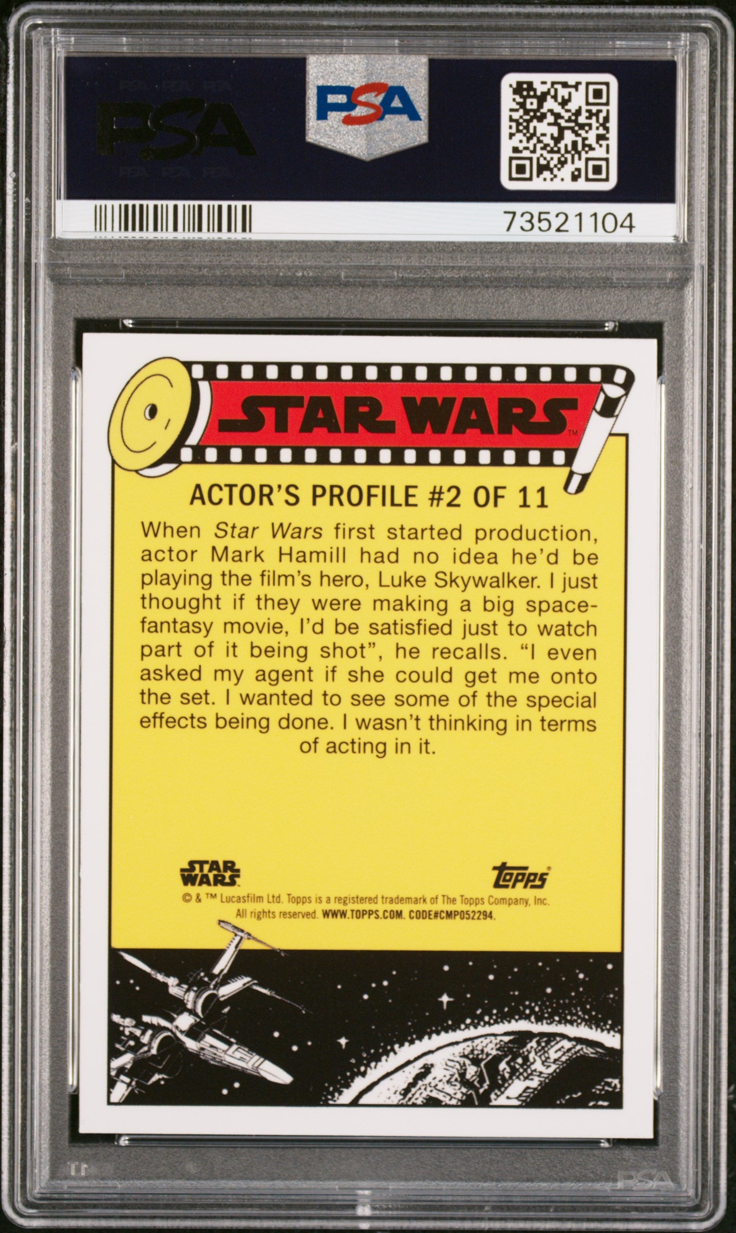 2022 Topps Chrome Sapphire Edition Star Wars Rebel Starship! Artoo #76 PSA 10