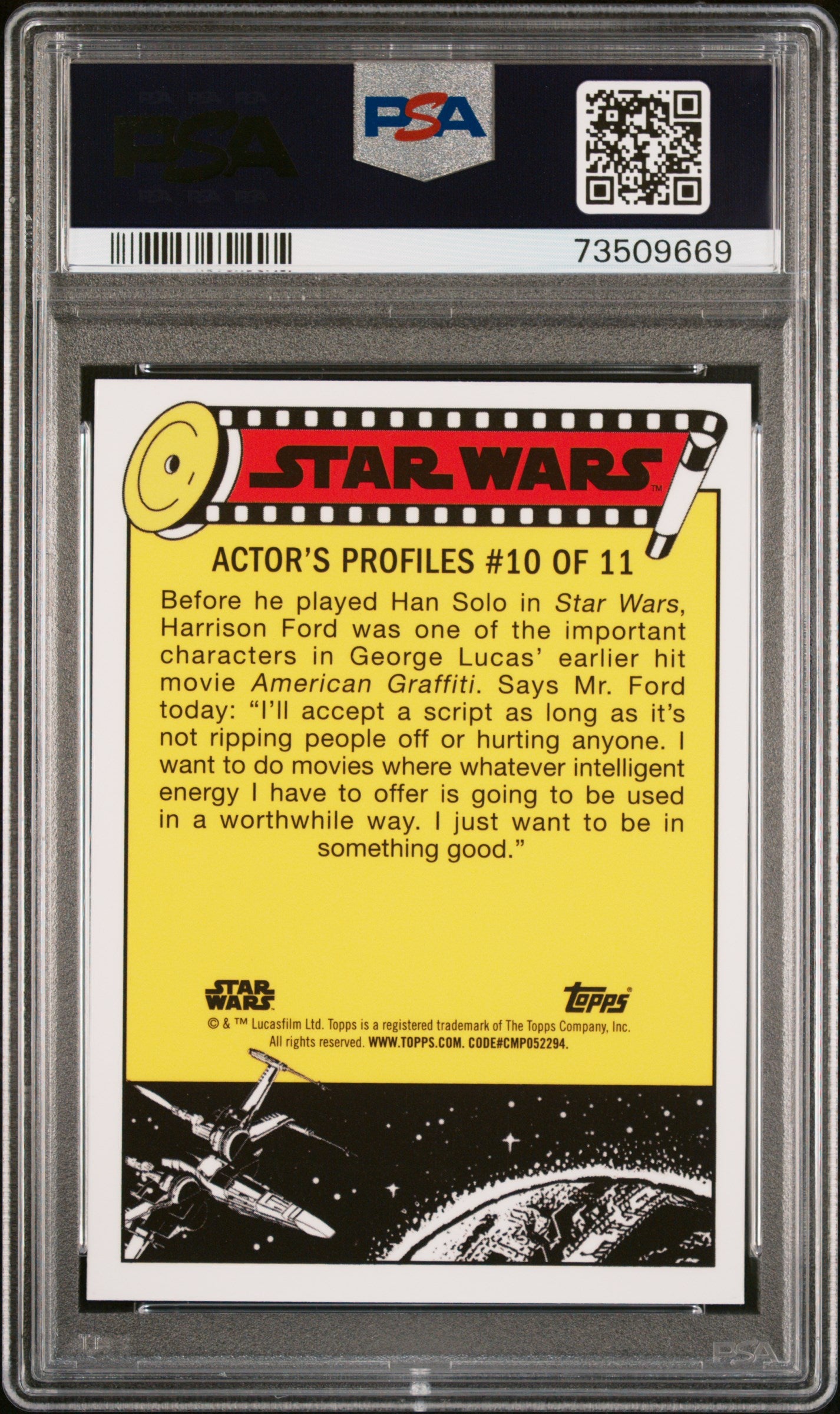 2022 Topps Chrome Sapphire Edition Star Wars Pursued By The Jawas #130 PSA 8