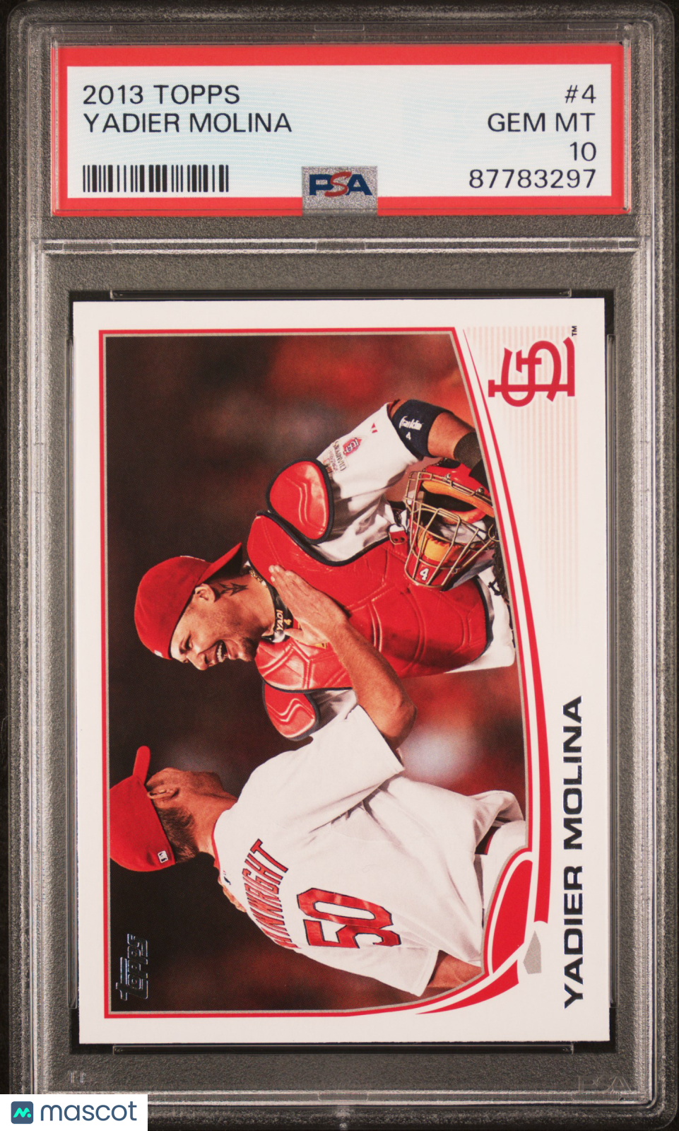2013 Topps Baseball Yadier Molina #4 PSA 10 87783297