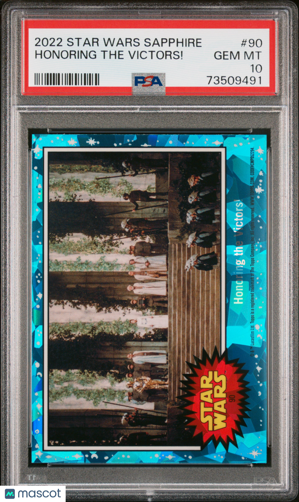 2022 Topps Chrome Sapphire Edition Star Wars Honoring The Victors! #90 PSA 10