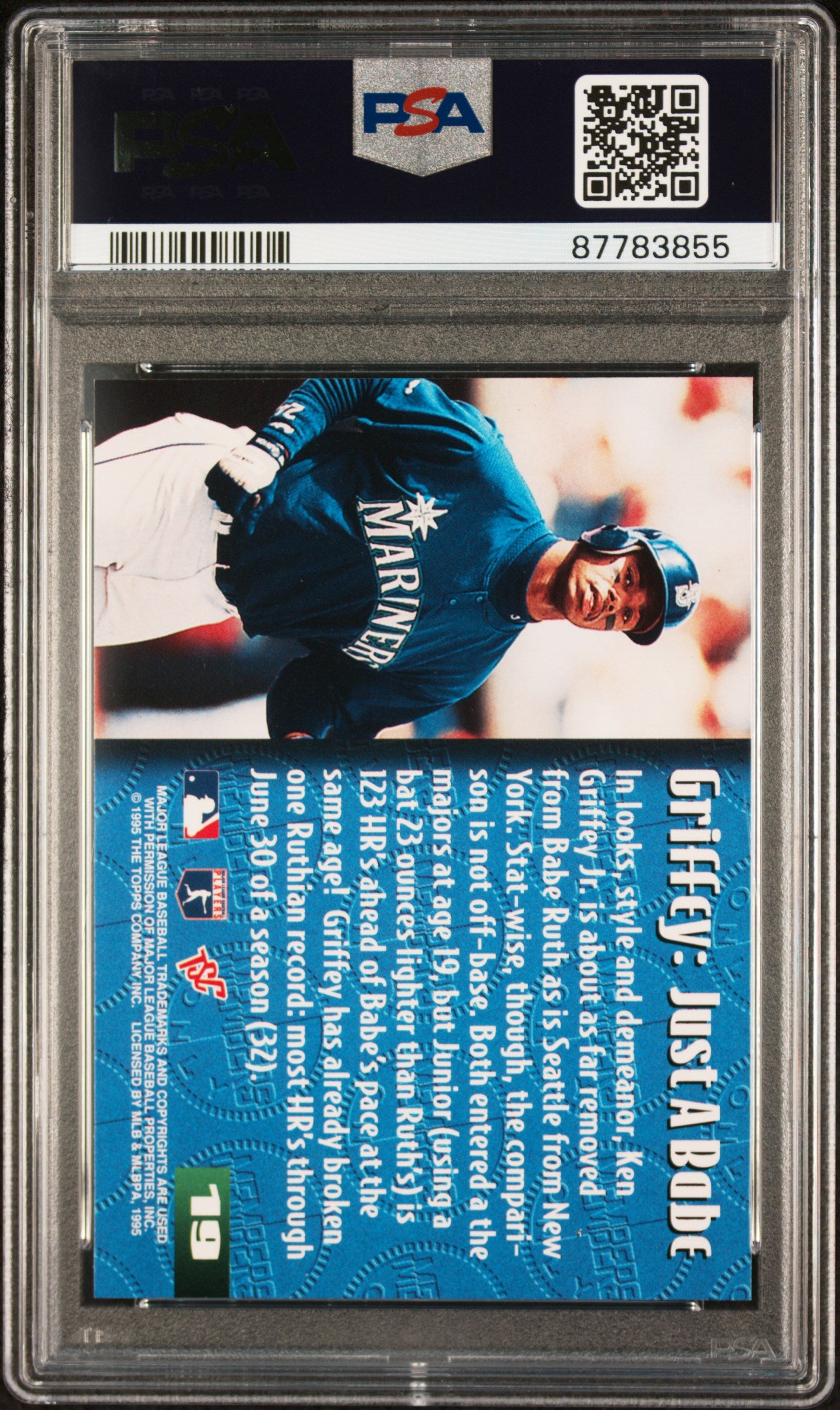 1995 Stadium Club Members Only 50 Baseball Ken Griffey JR. #19 PSA 10 87783855
