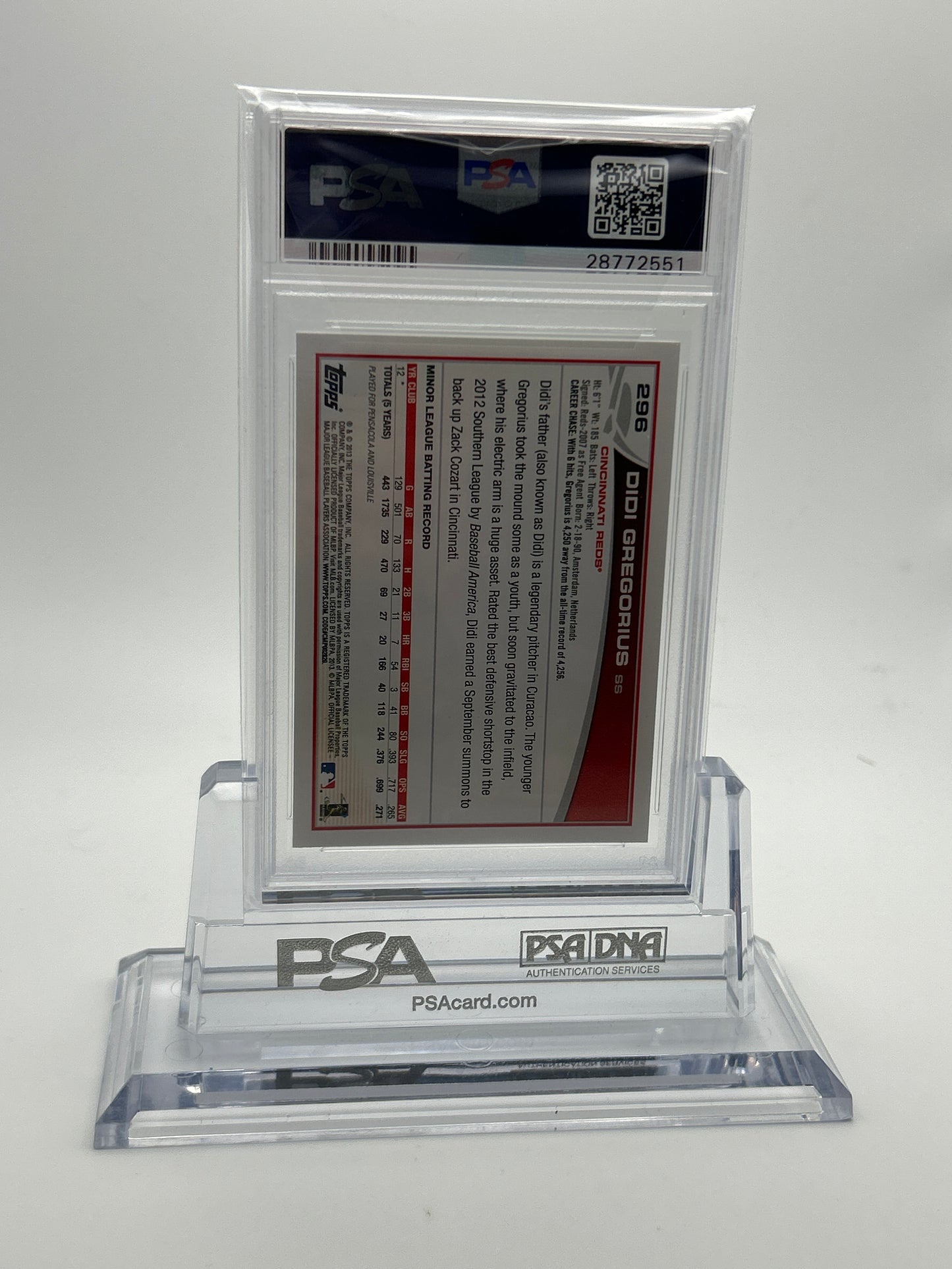 2013 topps baseball didi gregorius #296 psa 10 28772551