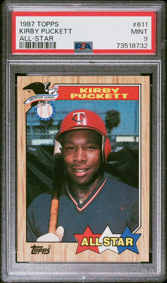 1987 Topps Baseball Kirby Puckett #611 Psa 9 73518732
