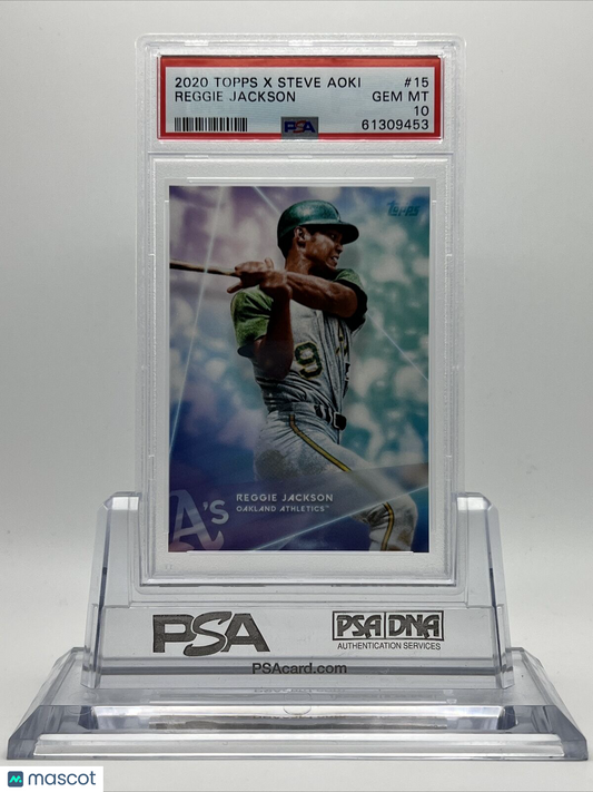 2020 Topps X Steve Aoki Reggie Jackson Baseball Card #15 PSA 10