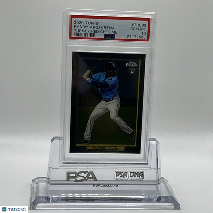 2020 Topps Turkey Red CHROME Randy Arozarena Rookie Baseball Card #TRC83 PSA 10