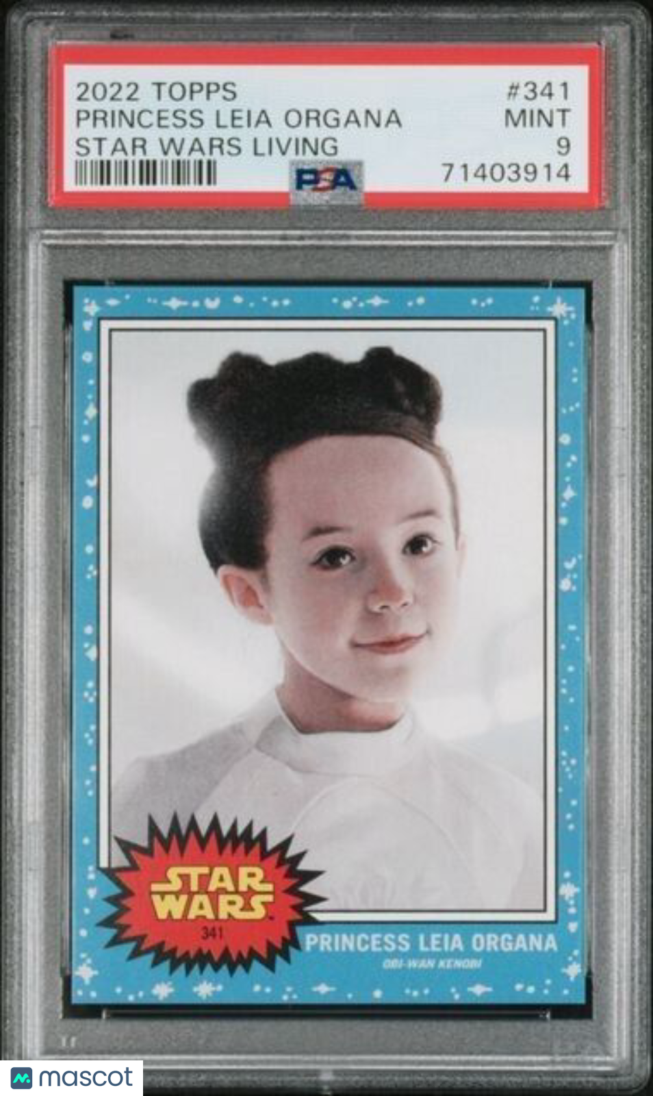 2022 Topps Star Wars Living Set Princess Leia Organa Card #341 PSA 9 Mint