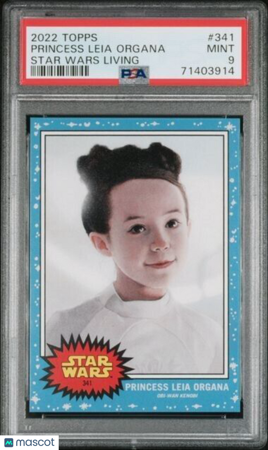 2022 Topps Star Wars Living Set Princess Leia Organa Card #341 PSA 9 Mint
