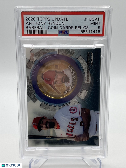 2020 Topps Update Coin Cards Relics Anthony Rendon Card #TBCAR PSA 9