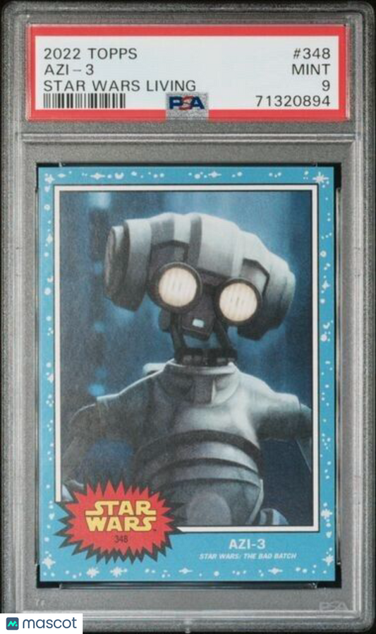 2022 Topps Star Wars Living Set Azi-3 Card #348 PSA 9 Mint