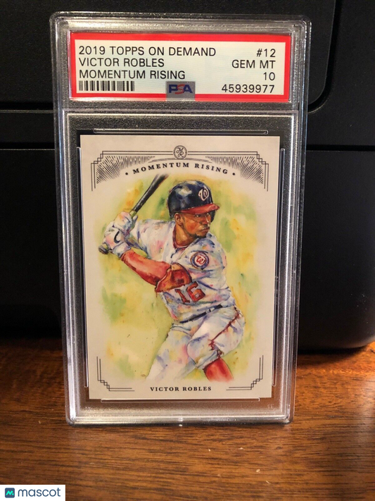 2019 Topps Momentum Rising Victor Robles Baseball Card #12 PSA 10 Gem Mint