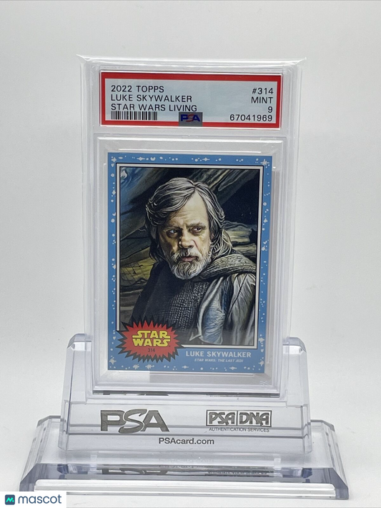 2022 Topps Star Wars Living Set Luke Skywalker Card #314 PSA 9 Mint