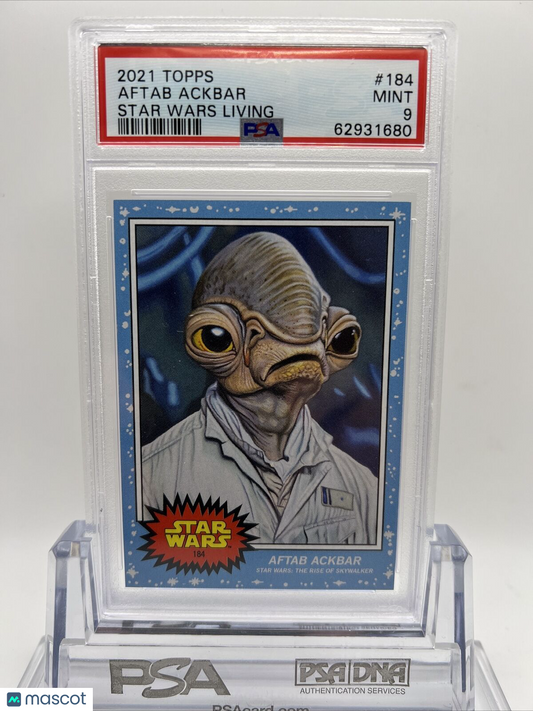 2021 Topps Star Wars Living Set Aftab Ackbar Card #184 PSA 9 Mint