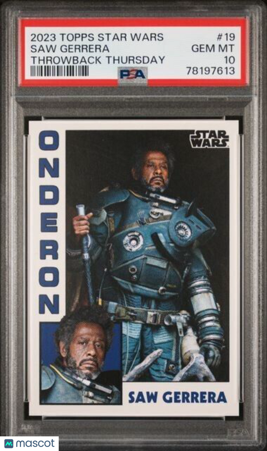 2023 Topps Star Wars Throwback Thursday Saw Gerrera Card #19 PSA 10 Gem Mint