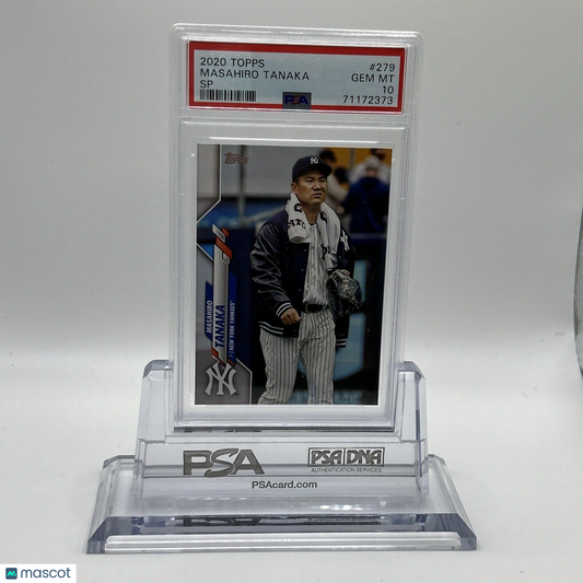2020 Topps Masahiro Tanaka SP Baseball Card #279 PSA 10 Gem Mint