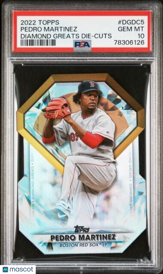 2022 Topps Diamond Greats Die-Cuts Pedro Martinez Baseball Card #DGDC5 PSA 10