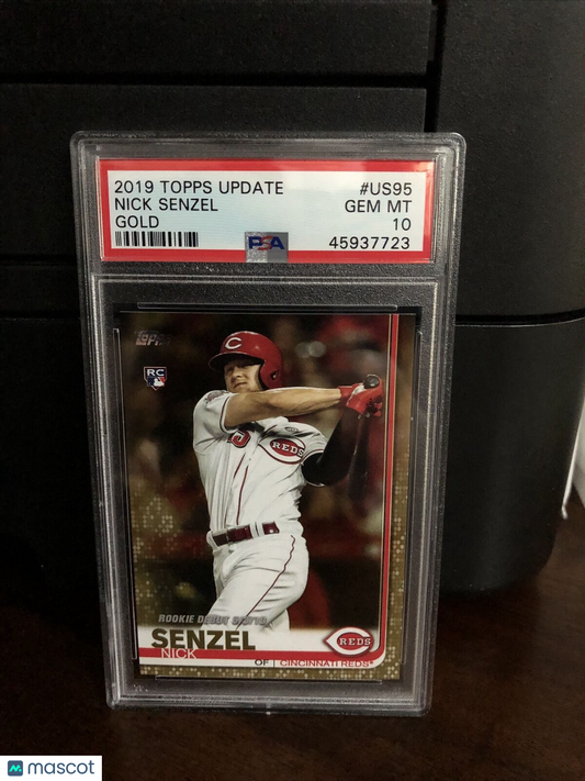2019 Topps Update GOLD Nick Senzel Rookie Baseball Card #US95 PSA 10
