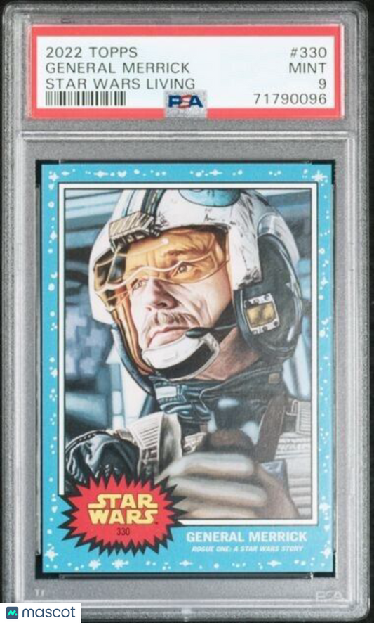 2022 Topps Star Wars Living Set General Merrick Card #330 PSA 9 Mint