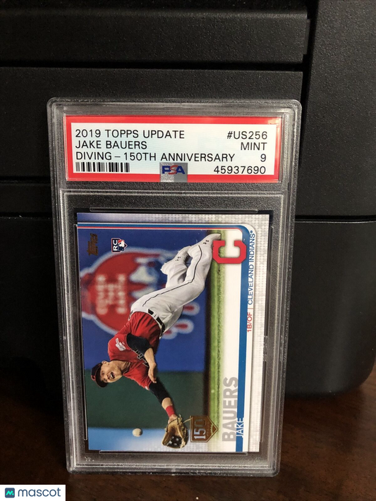 2019 Topps Update Jake Bauers 150th Anniversary Rookie Card #US256 PSA 9