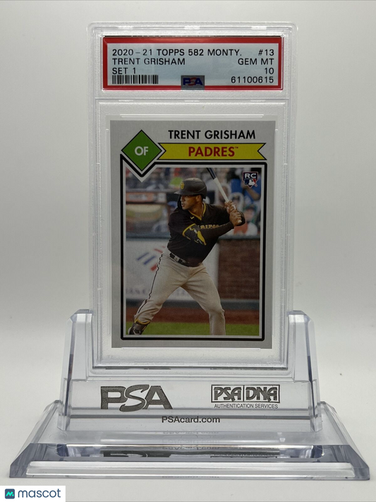 2021 Topps 582 Montgomery Club Set 1 Trent Grisham Rookie Card #13 PSA 10