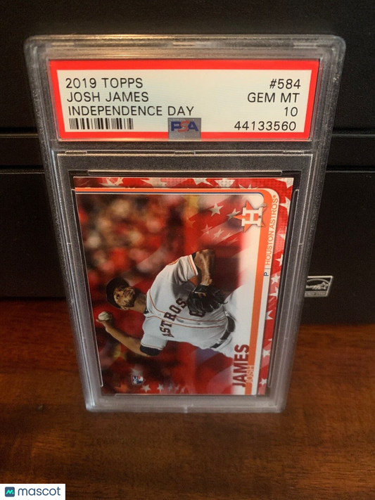 Topps 2019 Series 2 Josh James Independence Day PSA 10 Gem Mint Pop 1 #584